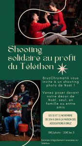 Affiche shooting Bruz Chromatik - Téléthon 2024