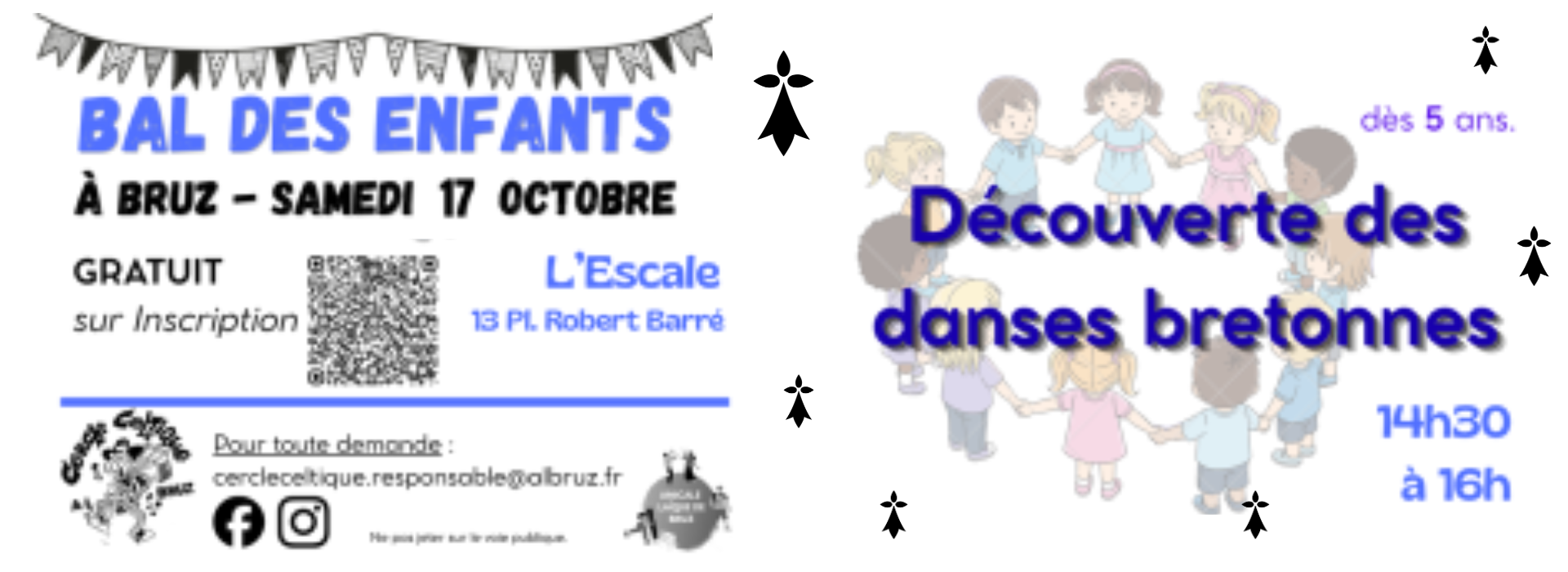 Annonce bal des enfants - cercle celtique de Bruz